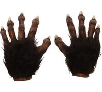 Ghoulish Productions - Disfraz Manos Hombre Lobo Deluxe, Línea Hombres Lobos, Disfraz de Látex resistente, pintada a mano, Halloween, Miedo, Desfile de Carnaval, Fiesta de Disfraces, Talla única adulto