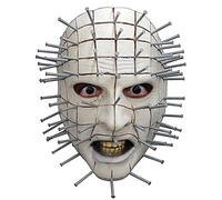 Ghoulish Productions - Hellraiser V: Pinhead Face Mask, Línea Hellraiser, Máscara de Látex resistente, pintada a mano, Halloween, Desfile de Carnaval, Fiesta de Disfraces, Talla única adulto.