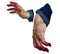Ghoulish Productions Manos emergentes de zombi para decoración de casa de Halloween