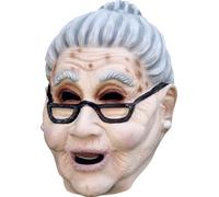 Ghoulish Productions - Máscara Abuela. Línea Humor, Disfraz de Látex resistente, pintada a mano, Halloween, Desfile de Carnaval, Fiesta de Disfraces, Talla única adulto.