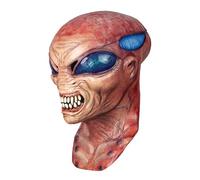 Ghoulish Productions - Máscara Alien Garo, Línea Nightmare Makers, Disfraz de Látex resistente, pintada a mano, Día de los Muertos, Halloween, Desfile de Carnaval, Talla adulto.
