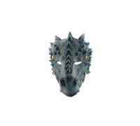 Ghoulish Productions - Máscara de Dragón de Invierno, Línea Animales, Máscara de Látex resistente, pintada a mano, Halloween, Desfile de Carnaval, Fiesta de Disfraces, Talla única adulto