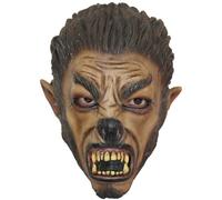 Ghoulish Productions -Máscara de Lobo Jr, Línea Para Niños, Disfraz de Látex resistente, Pintada a Mano, Halloween, Desfile de Carnaval, Fiesta de Disfraces, Talla Única Adulto