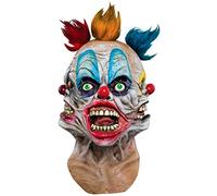 Ghoulish Productions - Máscara de Tripolar Clown, Línea Payasos, Disfraz de Látex resistente, pintada a mano, Halloween, Desfile de Carnaval, Fiesta de Disfraces, Talla única adulto