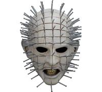 Ghoulish Productions - Máscara Hellraiser V: Pinhead, Línea Hellraiser, Disfraz de Látex resistente, pintada a mano, Día de los Muertos, Halloween, Desfile de Carnaval, Fiesta de disfraces