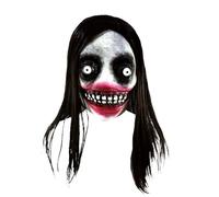 Ghoulish Productions - Máscara J. The Killer, Línea Creepy Pasta, Disfraz de Látex resistente, pintada a mano, Halloween, Desfile de Carnaval, Fiesta de Disfraces, Talla única adulto.