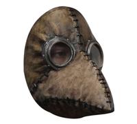 Ghoulish Productions - Máscara de Plague Doctor Marrón, Línea Gas y Steampunk, Accesorio de Látex resistente, pintada a mano, Halloween, Desfile de Carnaval, Fiesta de Disfraces, Talla única adulto.