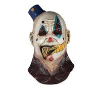 Ghoulish Productions - Máscara Payaso Terror Mimo Zack, Disfraz de Látex resistente, pintada a mano, Halloween, Miedo, Desfile de Carnaval, Fiesta de Disfraces, Talla única adulto.