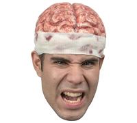Ghoulish Productions - Máscara Tapa Cerebral, Línea Zombies, Máscara de Látex resistente, pintada a mano, Halloween, Desfile de Carnaval, Fiesta de Disfraces, Talla única adulto