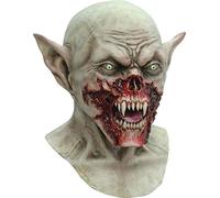 Ghoulish Productions - Máscara Vampiro Kurten, Línea Vampiros, Disfraz de Látex resistente, pintada a mano, Halloween, Terror, Desfile de Carnaval, Fiesta de Disfraces, Talla única adulto.