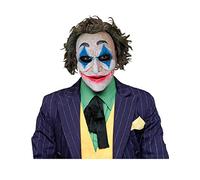Ghoulish Productions Payaso Joker Perfect Fit, Máscara Disfraz hecha de Látex resistente y pintada a mano para Halloween Desfile de Carnaval Fiesta de Disfraces, cosplay Talla única adulto