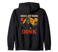 Ghouls Just Wanna Dink | Pickleball divertido de Halloween Sudadera con Capucha