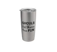 Ghouls Just Wanna Have Fun Halloween Vaso térmico de acero inoxidable de doble pared