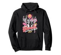 Ghouls Just Wanna Have Fun Pink Retro Skeleton niñas Bailando Sudadera con Capucha