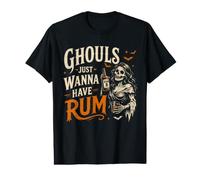 Ghouls Just Wanna Have Ron Funny Beber Halloween Camiseta gráfica económica