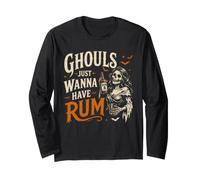 Ghouls Just Wanna Have Ron Funny Beber Halloween Manga Larga