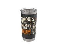 Ghouls Just Wanna Have Ron Funny Beber Halloween Vaso térmico de acero inoxidable de doble pared