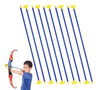 GHPKOTW 10 Piezas De Repuesto Ventosa Flechas Tiro Con Arco De Juguete Flechas De Repuesto Para Niños Y Niñas Arco De Juguete, Flechas De Arco De Interior Y Al Aire Libre (Azul)