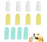 GHPKOTW 12 cepillo de dientes suave del animal doméstico, cepillo del cepillo del diente del perro dientes del gato del perro que limpian cuidado dental de 360 ° para perros, gatos