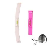 GHPKOTW 2 Piezas Creaclip, Consejos Para El Cabello De Corte De Pelo Plantilla De Ayuda De Corte Pony Corte De Pelo Conjunto,Clip De Corte De Pelo,Guía De Corte De Pelo,Asistente De Peluquería Avanzad