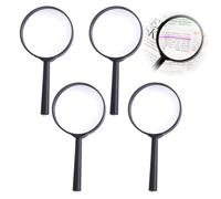 GHPKOTW 4Pcs Lupas Niños Mini Lupa Cumpleaños De Los Niños Detective Lupa Niños Lupa De Mano Niños Lupas De Mano De Plástico Mini Fiesta De Acrílico Regalo De Cumpleaños para Niños