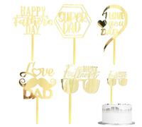 GHPKOTW 5 Decoración de Pastel, Ins Temático Día del Padre, Acrílico Inserta Tarjeta para Pastel, Buen Padre, Decoración de Pastel para Pasteles, Día del Padre, Regalo, Multicolor