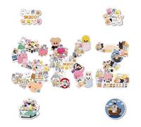 GHPKOTW Juego De 104 Pegatinas Stray Kids Merch, Pegatinas Impermeables De Vinilo Kpop, Stray Kids Gift Set, Stray Kids Fanartikel, Para Botellas De Agua, Bicicleta, Ordenador Portátil