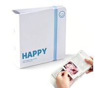 GHPKTOW mini Album de Fotos, 20 Bolsillos, Compatible con Instax Mini 12 11 9 8 25 70 90 40 99, Mini LiPlay Link2 EVO, Kodak Mini Película de 3 Pulgadas, Álbum de Fotos Instantáneas, Fotos Polaroid