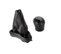 GHQFROP Pomos Palanca Coche 8200071449 para Clio 2 II Mk2 2001-2005 Perilla Palanca Cambios Manual Cuero Cubierta Polaina Manija Cambios(2Pcs Set B)