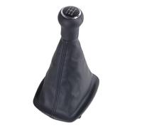GHQFROP Pomos Palanca Coche para A6 C5 A4 B5 A8 D2 1998 1999 2000 2001 5/6 Velocidad Perilla Palanca Cambios Coche Polaina Cubierta Arranque Collar Manija Cambios(5 Speed Black)