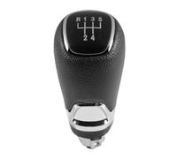 GHQFROP Pomos Palanca Coche para Skoda para Octavia A5 A6 2004-2012 Cuero Cromado Perilla Palanca Cambios Coche Gaitor Cubierta Bota Manija Cambios(5Speed gearknob Only)
