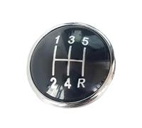 GHQFROP Pomos Palanca Coche para VW para Passat B5 1996-2005 5 6 Perilla Cambio Velocidad Insignia Emblema Embellecedor Tapa Cubierta Manija Cambios(5 Speed)