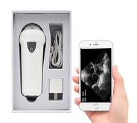 GHRERTX Ultrasonido Veterinario, ecógrafo portátil inalámbrico con sonda mecánica de 3,5 MHz, máquina de Prueba de Embarazo portátil for Cerdos, ovejas y Cabras.(White)