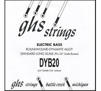 GHS Bass Boomers DYB20X - Cuerda de bajo único, .020, escala extra larga