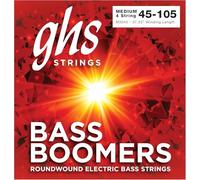 GHS Strings – Juego de cuerdas para bajo Bass Boomers M3045, 4 cuerdas medianas 18-50