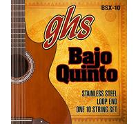 GHS BSX 10 Bajo Sexto Loop End Set (10 de String) Stainless Steel Round Wound