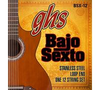 GHS BSX 12 Bajo Sexto Loop End Set () Stainless Steel Round de 12 cuerdas Wound
