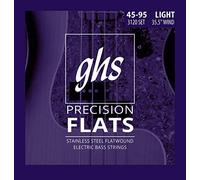 GHS Cuerdas 3120 mediana escala, 4 cuerdas Bass precisión pisos, acero inoxidable Flatwound, 35,5 "bobinado, luz (.045-.095)