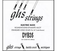 GHS - Cuerdas para bajo eléctrico (cadena única, DYB-035, acero chapado en níquel, grosor: 035)