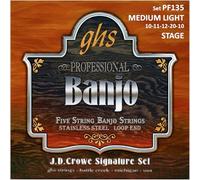 GHS PF 135 Banjo J.D. Crowe suave Acero Inoxidable 5-cuerdas (lazo)