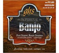 GHS PF 180 Banjo M Acero Inoxidable 5-cuerdas (lazo)