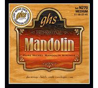 GHS Professional - N270 - Juego de cuerdas de mandolina, extremo en bucle, níquel puro, mediano, .011-.041