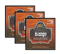 GHS Strings - Cuerdas para banjo de 5 cuerdas de bronce fosforoso - Luz - PF150 paquete de 3 (3 juegos)