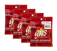GHS Strings - Cuerdas para guitarra eléctrica niqueladas, GB9 1/2 - Extra Light + (009 1/2-.044), paquete de 4 juegos