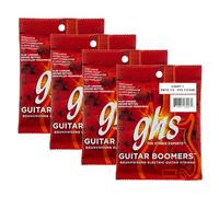 GHS Strings GB10 1/2 Guitarra Boomers, cuerdas de guitarra eléctrica niqueladas, Light + (.010 1/2-.048), paquete de 4 juegos