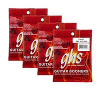 GHS Strings GBL - Cuerdas para guitarra eléctrica niqueladas, luz (.010-.046), paquete de 4 juegos