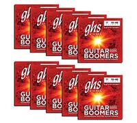 GHS Strings GBL - Paquete de 10 cuerdas para guitarra eléctrica chapada en níquel, ligera, 10-46, paquete de 10