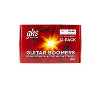 GHS Strings - Paquete de 12 cuerdas para guitarra eléctrica chapada en níquel, luz 010-046 (12 juegos)
