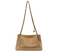 GHTRHSB Bolso de hombro vintage de ante para mujer, estilo casual, de gran capacidad, con hebilla, elegante bandolera con correa de metal, Khaki, 7.9×12.8×4.9 inches