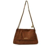 GHTRHSB Bolso de hombro vintage de ante para mujer, estilo casual, de gran capacidad, con hebilla, elegante bandolera con correa de metal, Brown, 7.9×12.8×4.9 inches